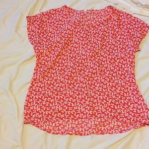 Pleione women's flowy top with bow detail size med